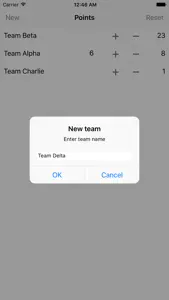 Points - Scoresheet screenshot #3 for iPhone
