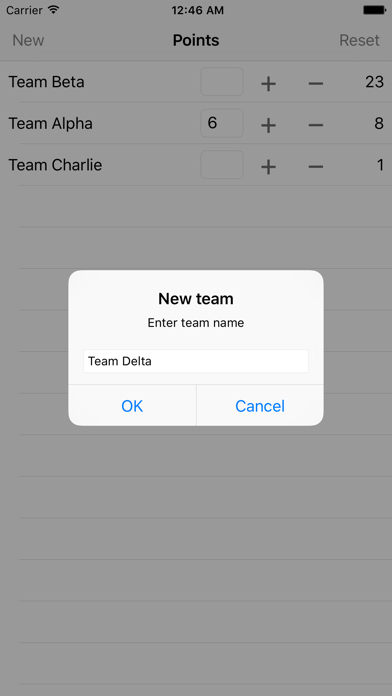 Screenshot #3 pour Points - Scoresheet