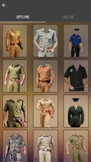 police suit photo montage - police dress up iphone screenshot 2