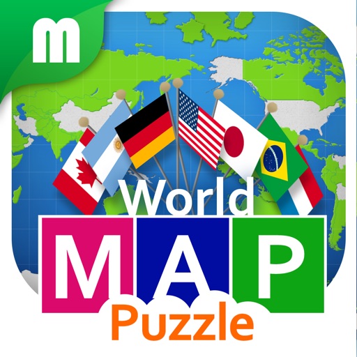 World Map Puzzle for Kids free for iPhone