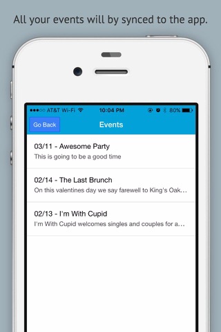 CliqueTicket Events Manager screenshot 2