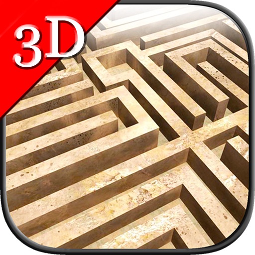 Maze Cartoon Labyrinth 3D HD Icon