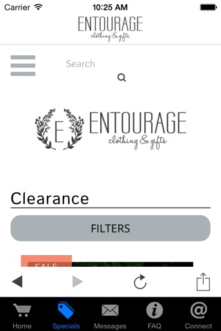 Entourage Clothing and Gifts screenshot 2