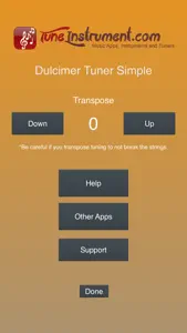 Dulcimer Tuner Simple screenshot #4 for iPhone