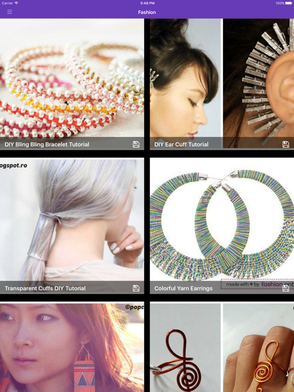 Screenshot #6 pour Tutoriels de bricolage - Mode,Vêtements,Bijoux