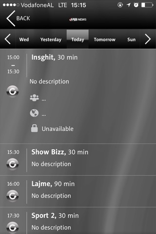 Vodafone Mobile Tv screenshot 3