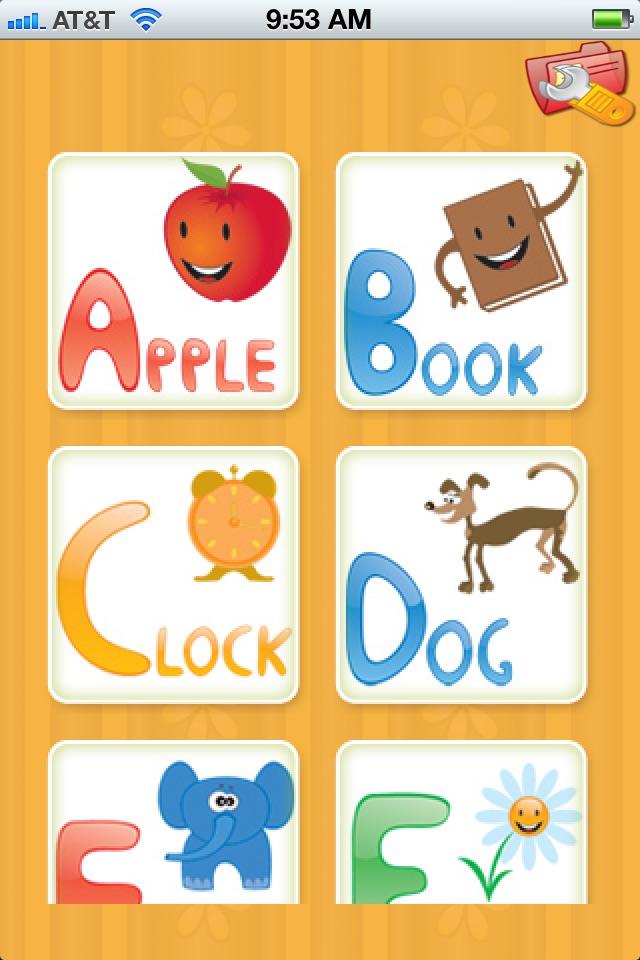 Kids Picture Dictionary : A to Z educational app for children to learn first words and make sentences with fun record tool! screenshot 2