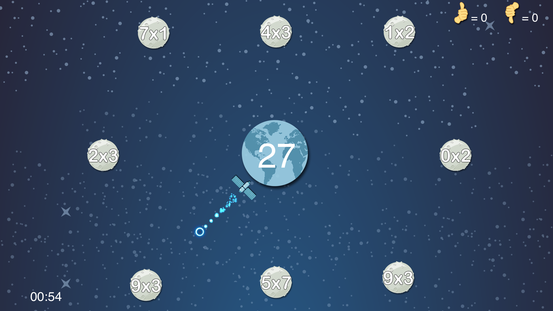 Multiplications Asteroids – Math in Space learning series screenshot 4