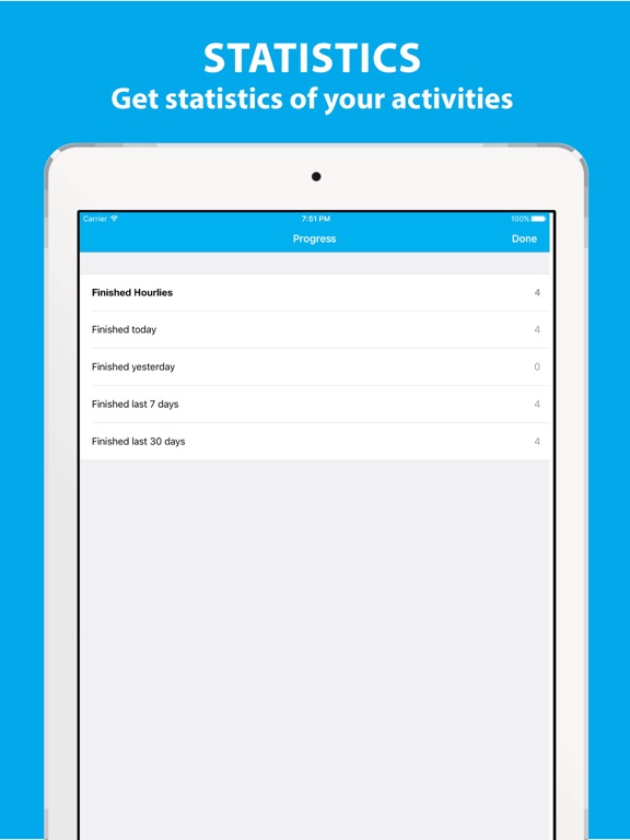 Hourly Fitness iPad screenshot 5 - Health & Fitness app