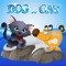 Dog and cats puzzle game drag and drop on the right shadow , concentration and memory too that the image is directly on