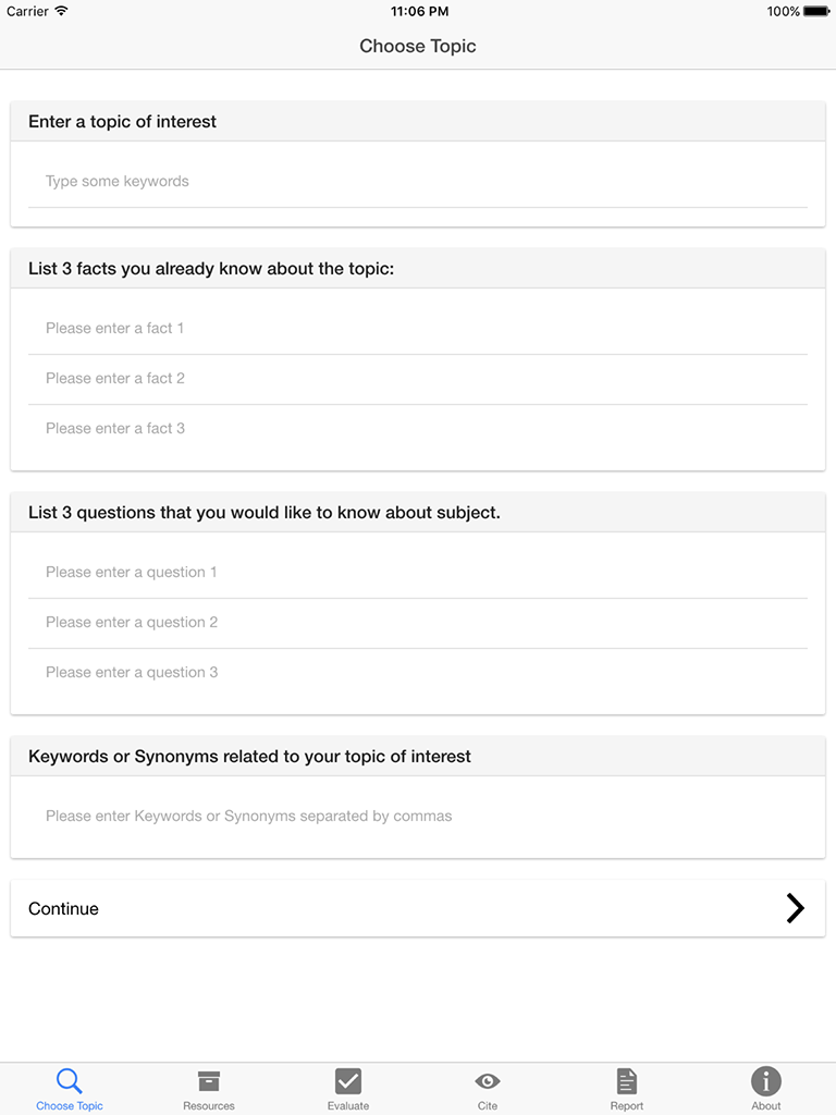 Research Plus™ - Information Literacy "On the Go"