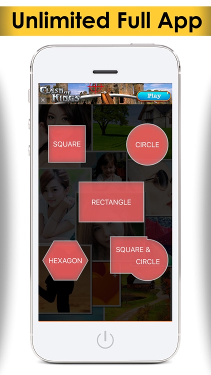 Instacollage photo shape effects blender & insta frames grid collages maker screenshot-3