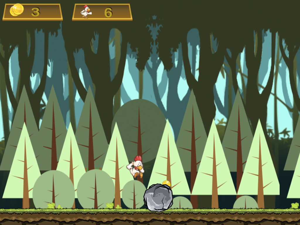 Brave Chicken Run - The Hero Runner To Grab Golds Game screenshot 8