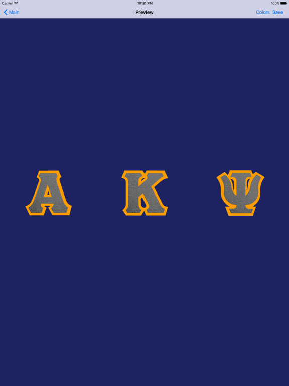 Screenshot #6 pour Greek Letter Designer