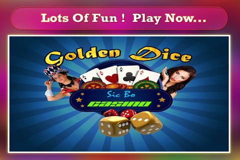 Golden Dice Sicbo Casino - Las Vegas Free Dice screenshot 4