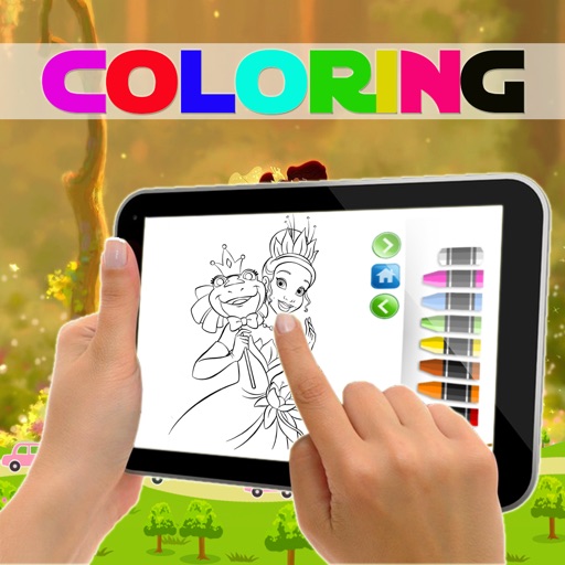 Coloring Princess and the Frog Edition icon