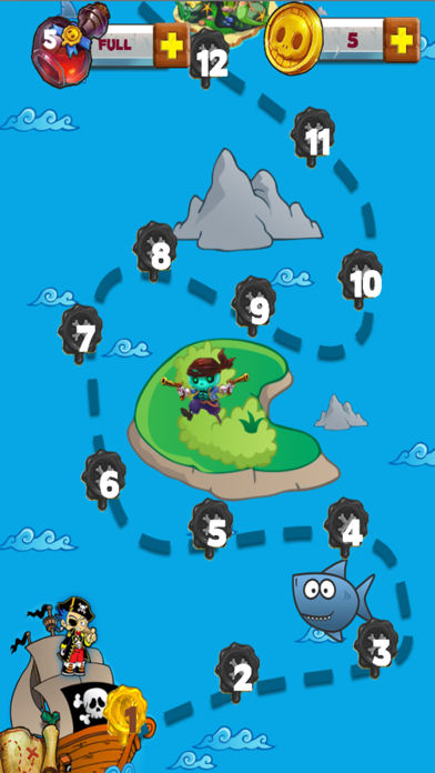 Pirate Prince Treasure Bubble Shooter Pop iPhone screenshot