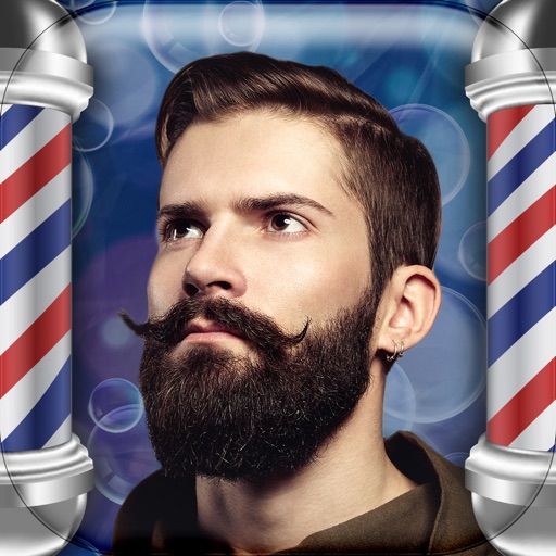 Barber Shop Make-over – Cool Beard and Mustache Stickers in the Best Hair Style Salon for Men