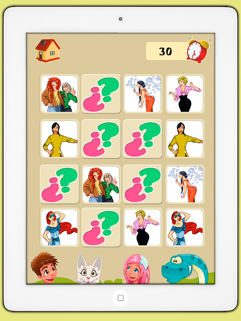 Memory game of top models - Games for brain training for children and adults screenshot 8