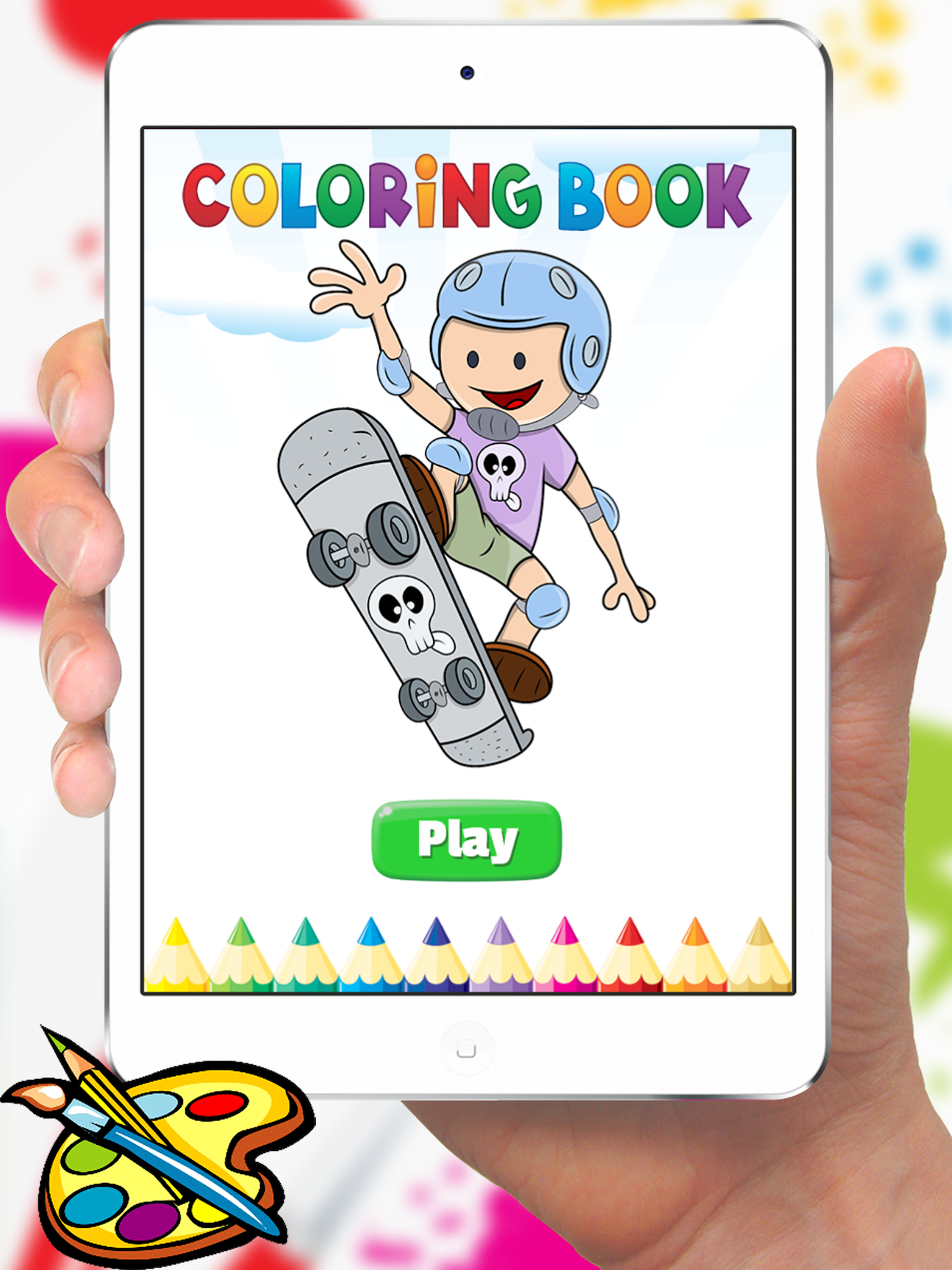 Sport Cartoon Coloring Book - Drawing for kids free games screenshot 6