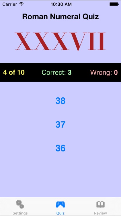 Roman Numerals Quiz screenshot-4