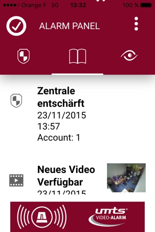 UMTS Video-Alarm APP screenshot 3
