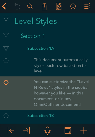 OmniOutliner 2 screenshot 3