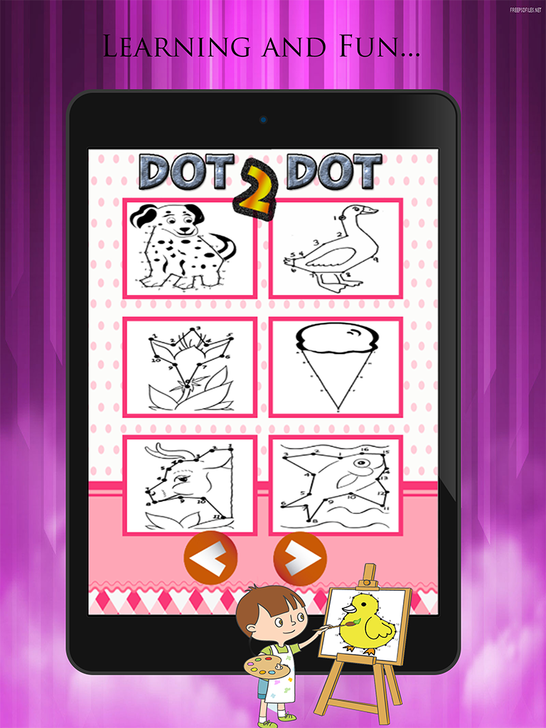 Dot to Dot Coloring Book Brain Learning  - Free Games For Kids screenshot 7