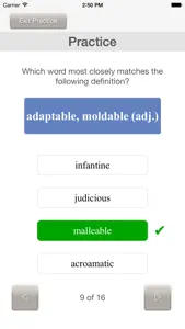 Worducate unique vocab flashcards – thesaurus vocabulary test prep SAT GRE ACT GMAT verbal screenshot #4 for iPhone