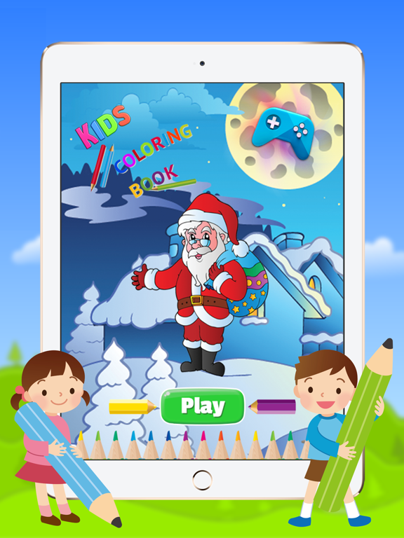 Screenshot #4 pour Noël et le Père Noël Coloring Book for Kids