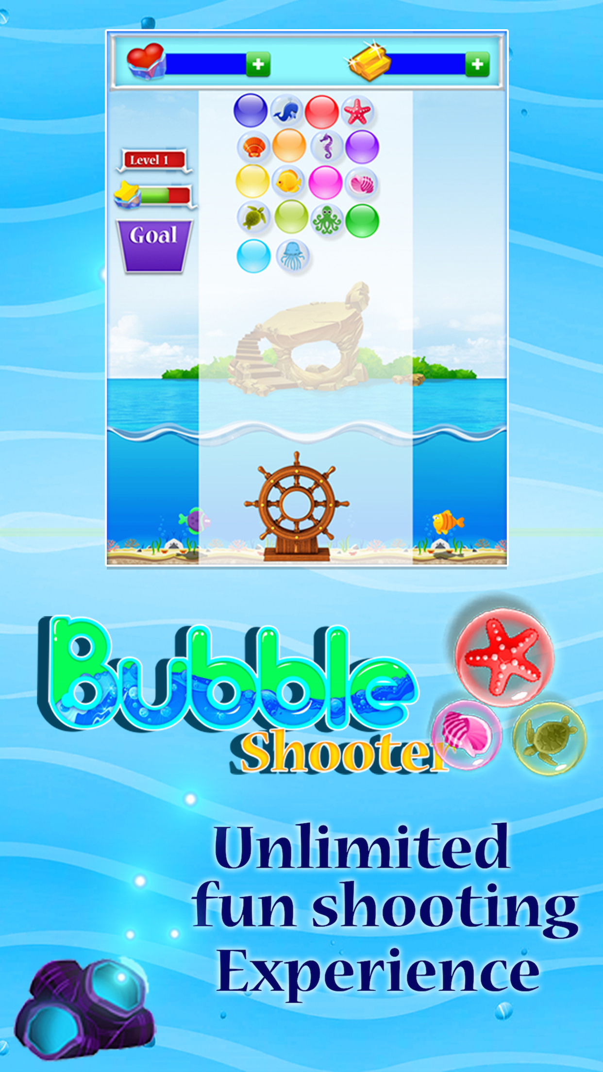 bubble shooter mermaid -   bubble game for kids screenshot 3