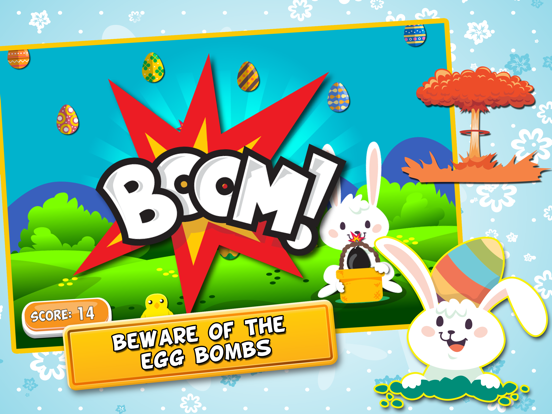 Egg Catcher lite-Play & Earn Score in this Free fun challenge basket game for kids iPad screenshot