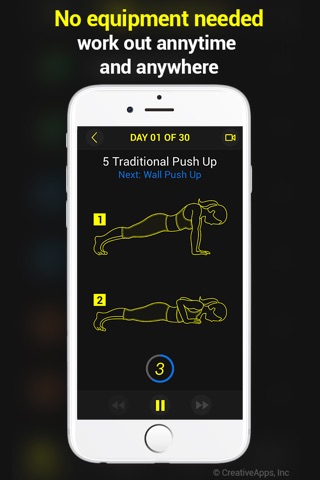 30 Day Push-Ups Trainer Pro screenshot 4