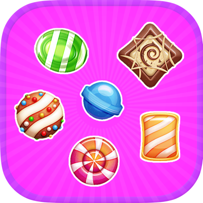 Candy blaster partido 3 juegos para niños de 3 años