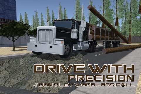 3Dロギングトラックの運転手 - この運転シミュレータゲームでメガ貨物貨物自動車を運転のおすすめ画像2