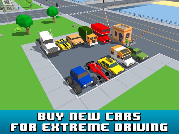 Smashy Car Race 3D Pixel Cop Chase