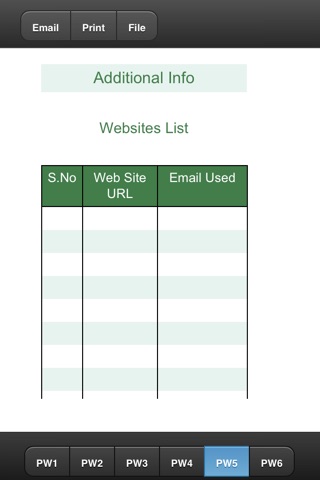 Password Lists screenshot 2