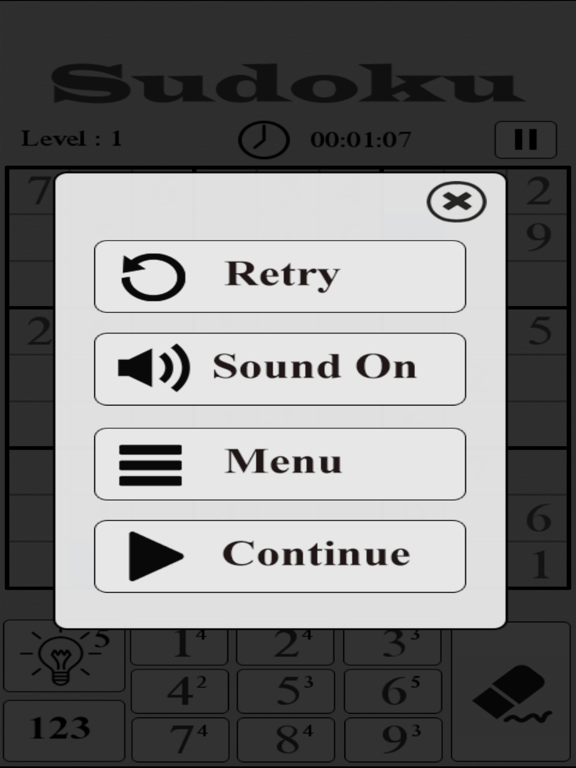 Sudoku Ultimated iPad screenshot