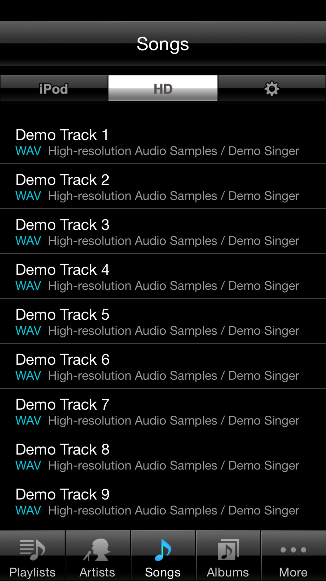 HR Audio Player for iOS screenshot 3