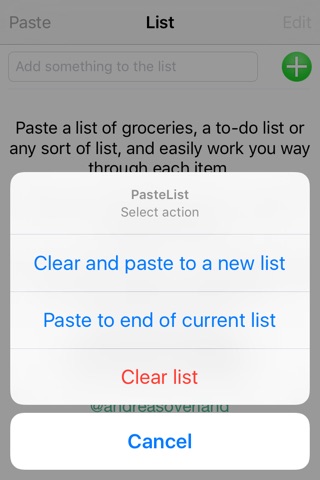 PasteList screenshot 2