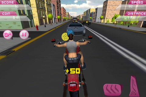 Girl Friend need for Bike Racing screenshot 4