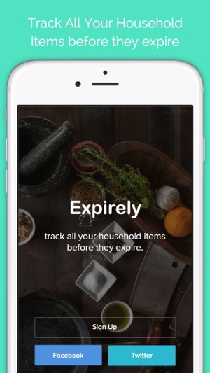 Expirely - Fastest way to track your hou