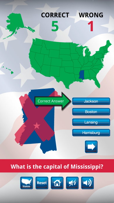 Screenshot #9 for US States and Capitals Quiz : Learning Center