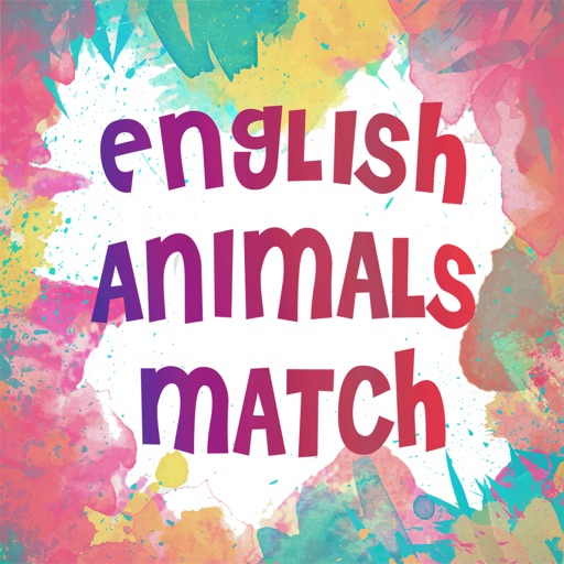 English Animals Match - A drag and drop kid game for learning english easily iOS App