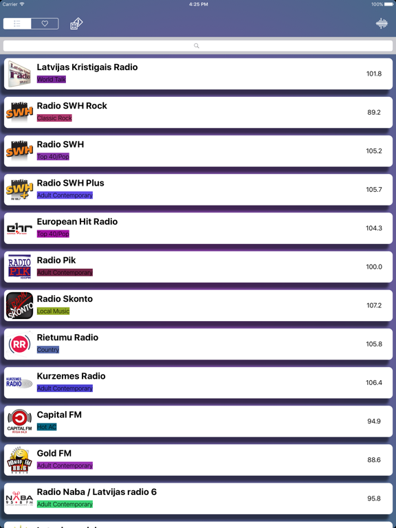 Screenshot #4 pour Radio LV - Radio Latvija - Latvia Radio Live Player (Latvian / Latvija / latviešu valoda)