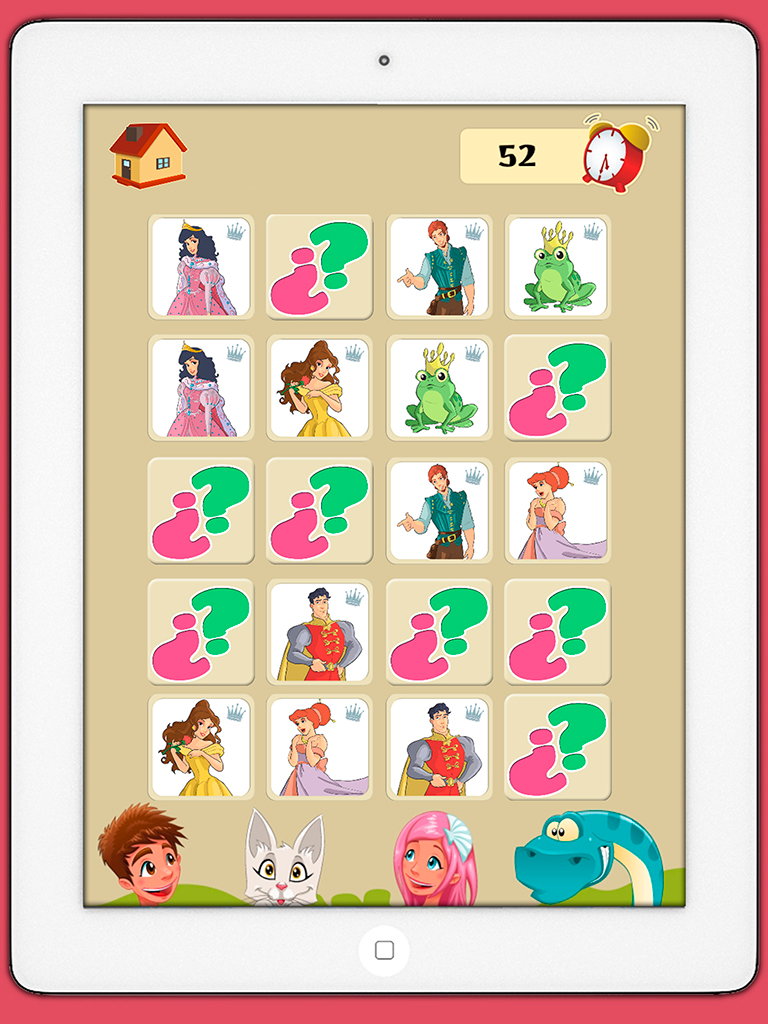 Memory game princesses: learning game of brian training for girls and boys screenshot 9