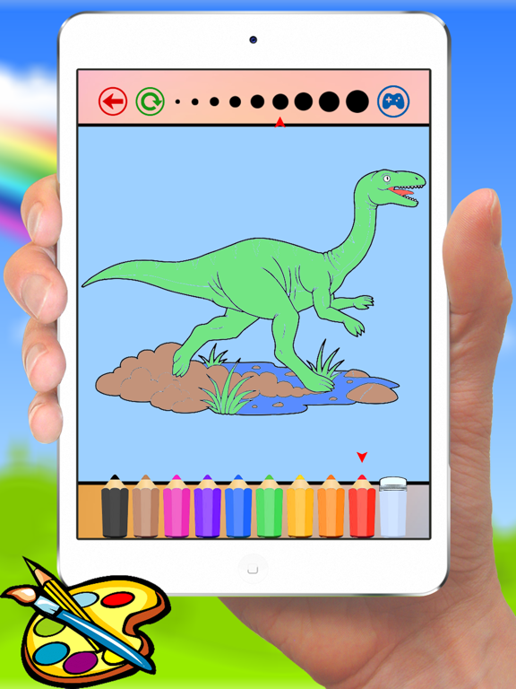 Dinosaur Coloring Book for Kids and kindergarten iPad screenshot