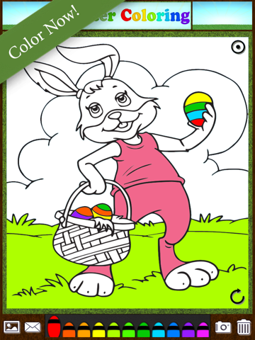 Easter Bunny Eggs ColoringBook FREE