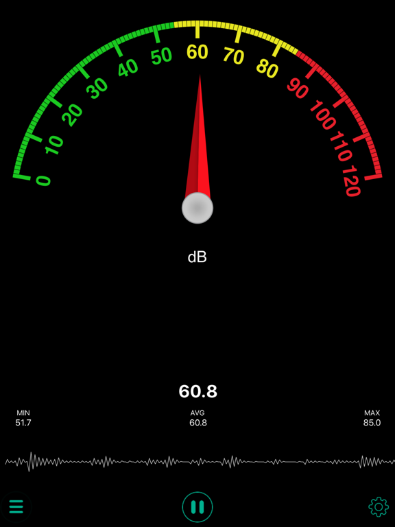 Screenshot #1 for Sound Meter SE - Noise Power Level and Decibel Meter