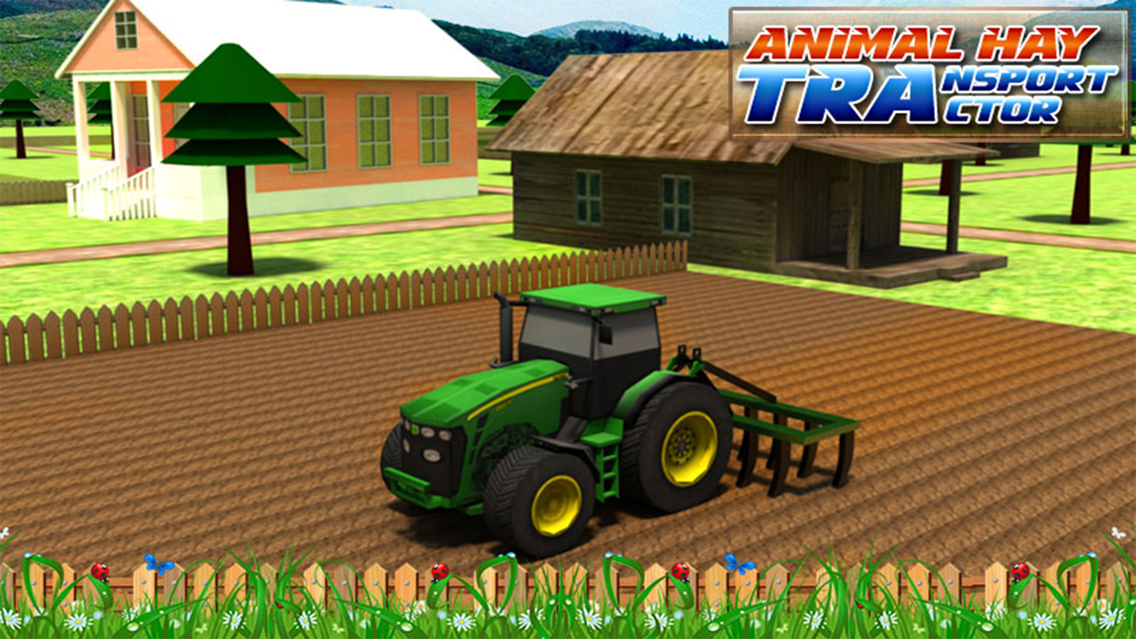 Tractor: Farm Driver - Free 3D Farming Simulator Game Animal & Hay Transporter Farmer Tractor screenshot 5